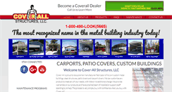 Desktop Screenshot of coverall-carports.com